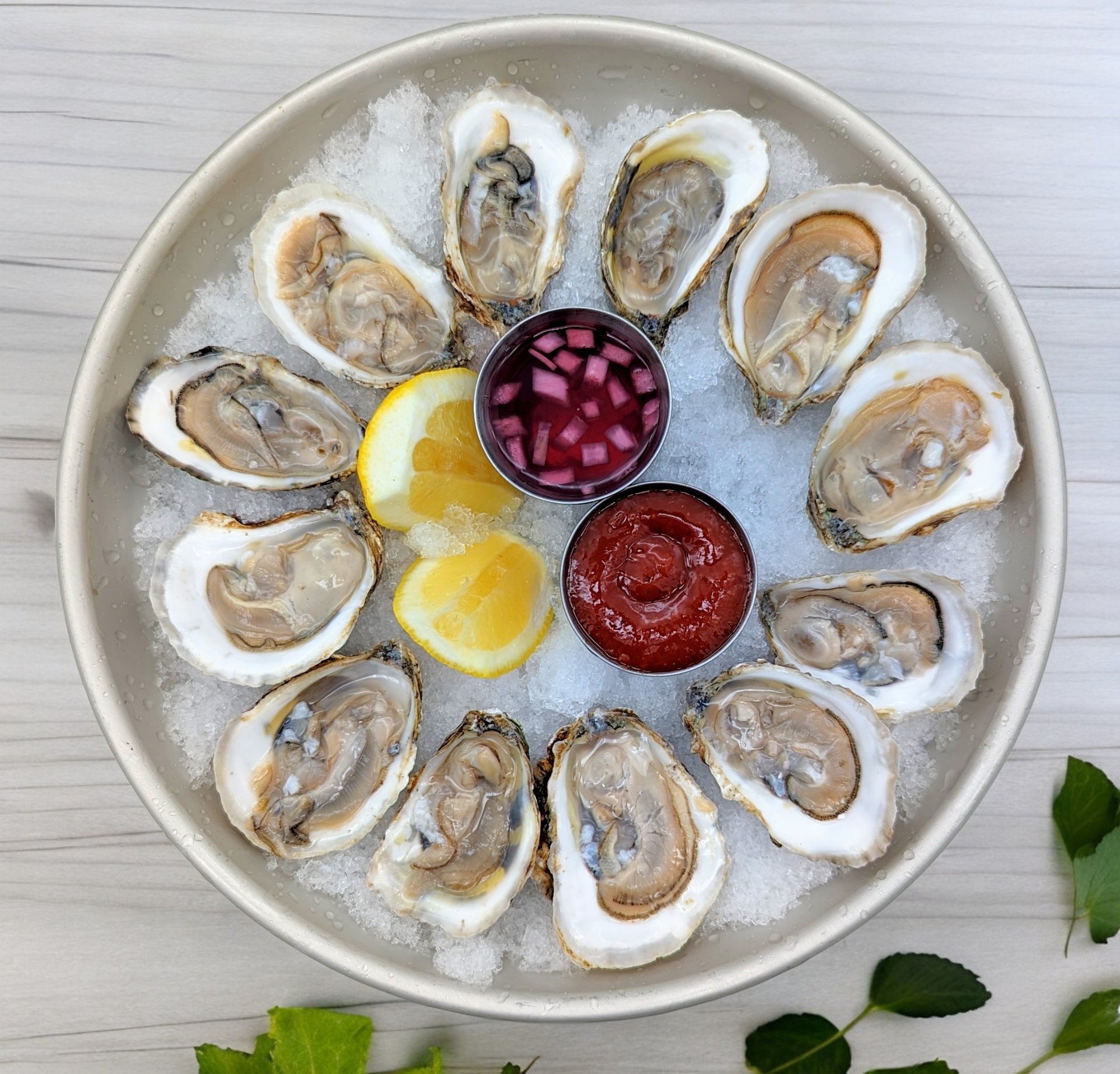 OYSTERS (6) $18 | (12) $32